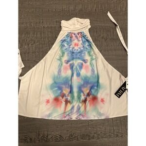 AFRM Halter Tie Dye Watercolor Print Tank‎ Top NWT Women's Festival Summer
